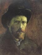 Vincent Van Gogh Self-portrait with Dark Felt Hat (nn04) oil painting reproduction